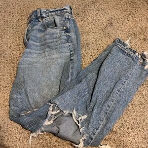 American Eagle Hi-Rise Baggy Straight Jeans